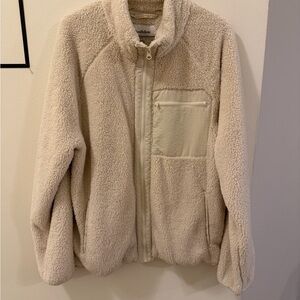 Goodfellow & Co Cream Fleece Jacket